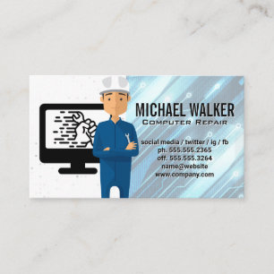 Carte De Visite Matériel informatique   Support technique