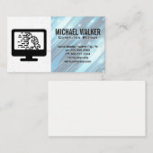 Carte De Visite Matériel informatique | Support technique (Devant / Derrière)