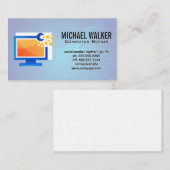 Carte De Visite Matériel informatique | Technicien de réparation (Devant / Derrière)