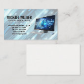 Carte De Visite Matériel informatique | Technologie | Réparateur (Devant / Derrière)