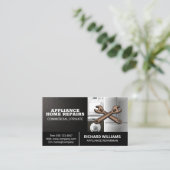 Carte De Visite Matériel | Services de réparation | Logo des clés (Debout devant)