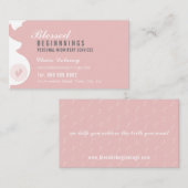 Carte De Visite MATERNITÉ DE LA FEMME MOYENNE INFIRMIÈRE ventre en (Devant / Derrière)