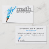 Carte De Visite Math Teacher Business card (Devant / Derrière)