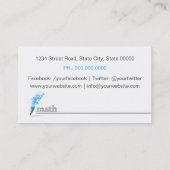 Carte De Visite Math Teacher Business card (Dos)