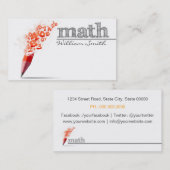Carte De Visite Math Teacher Business card (Devant / Derrière)