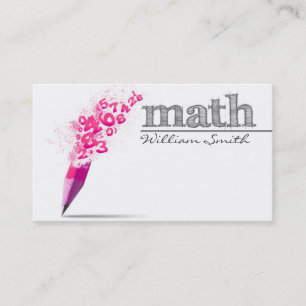 Carte De Visite Math Teacher Business card