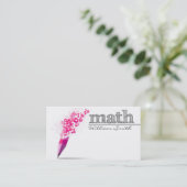 Carte De Visite Math Teacher Business card (Debout devant)