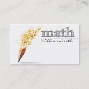 Carte De Visite Math Teacher Business card