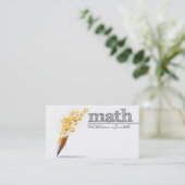 Carte De Visite Math Teacher Business card (Debout devant)