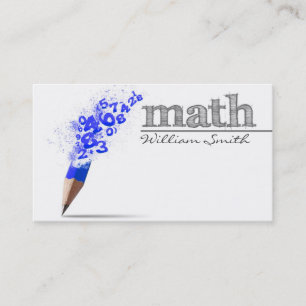 Carte De Visite Math Teacher Business card