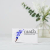 Carte De Visite Math Teacher Business card (Debout devant)