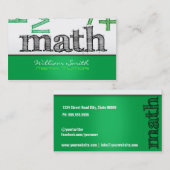 Carte De Visite Math tuteur (Devant / Derrière)