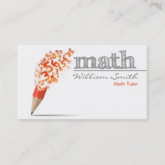 Carte De Visite Math Tuteur (Devant)
