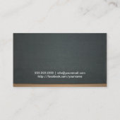 Carte De Visite Math Tutor Professional Chalkboard (Dos)