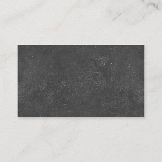 Carte De Visite Math Tutor Professional Red Apple & Chalkboard (Dos)