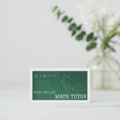 Carte De Visite Mathématique Chalkboard, Math Tutor, Enseignant (Debout devant)