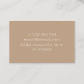 Carte De Visite Mathématiques modernes Tuteur Livres d'enseignant  (Dos)