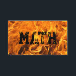 Carte De Visite Maths audacieuses du feu brûlant de mathématicien<br><div class="desc">Carte de visite brûlant frais de mathématicien du feu.</div>