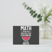 Carte De Visite Maths. Drôle Math Sarcasm Citation Cadeau (Debout devant)