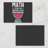 Carte De Visite Maths. Drôle Math Sarcasm Citation Cadeau (Devant / Derrière)