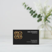 Carte De Visite Maths noires miroitant le professeur de tuteur de (Debout devant)