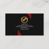 Carte De Visite Maths noires miroitant le professeur de tuteur de (Dos)