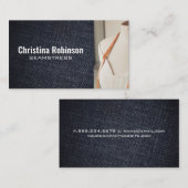 Carte De Visite Matière de déni | Mannequin de mesure de bande (Devant / Derrière)