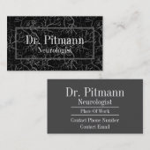 Carte De Visite Matière Grise - Neurones (Devant / Derrière)