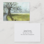 Carte De Visite "Matin de ressort " (Devant / Derrière)