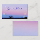 Carte De Visite Matin Moon Sky (Devant / Derrière)