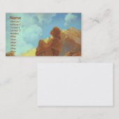 Carte De Visite Matin (Printemps), Maxfield Parrish Fine Art (Devant / Derrière)