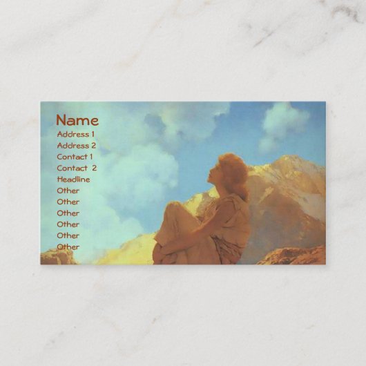Carte De Visite Matin (Printemps), Maxfield Parrish Fine Art (Devant)