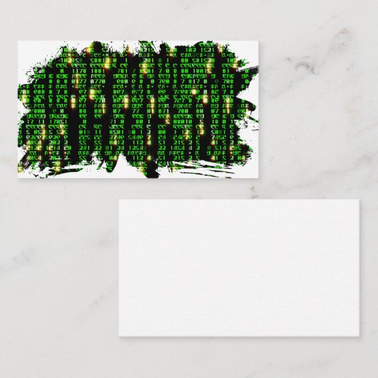 Carte De Visite Matrice de code (Devant / Derrière)