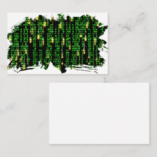 Carte De Visite Matrice de code (Devant / Derrière)