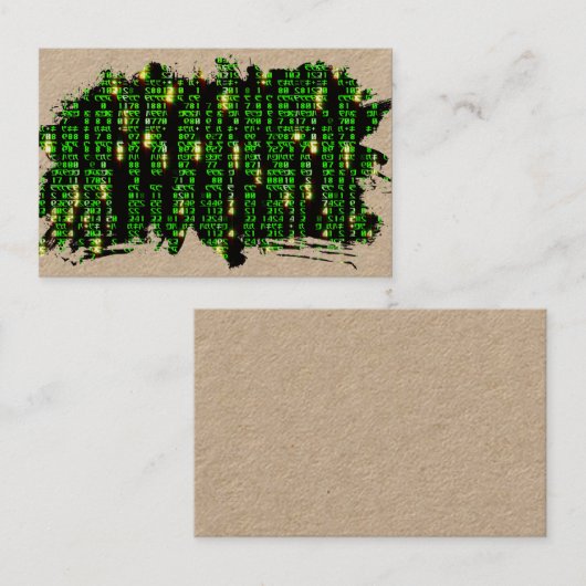 Carte De Visite Matrice de code (Devant / Derrière)