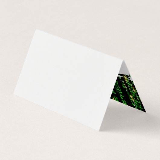 Carte De Visite Matrice de code (Dos)