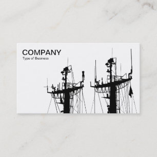 Carte De Visite Mâts de navire - Blanc