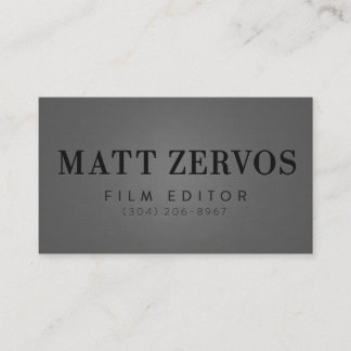 Carte De Visite Matt Zervos