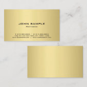 Carte De Visite Matte élégante moderne professionnelle de noir et (Devant / Derrière)