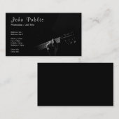 Carte De Visite Matte UV de signature de leçons de guitare (Devant / Derrière)