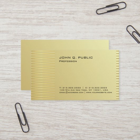 Carte De Visite Matte UV de signature moderne professionnelle (Devant/Arrière en situation)