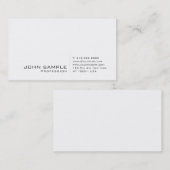 Carte De Visite Matte UV de signature professionnelle moderne (Devant / Derrière)