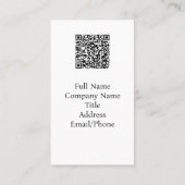 Carte De Visite Matthieu 11:28 Ocean Red Sunset code QR (Dos)