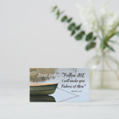 Carte De Visite Matthieu 4:19 Je vous ferai pêcheurs d'hommes, Bib (Debout devant)