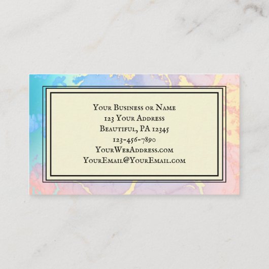 Carte De Visite Matthieu 5:16 Que Ta Lumière Puisse Briller, Verse (Dos)