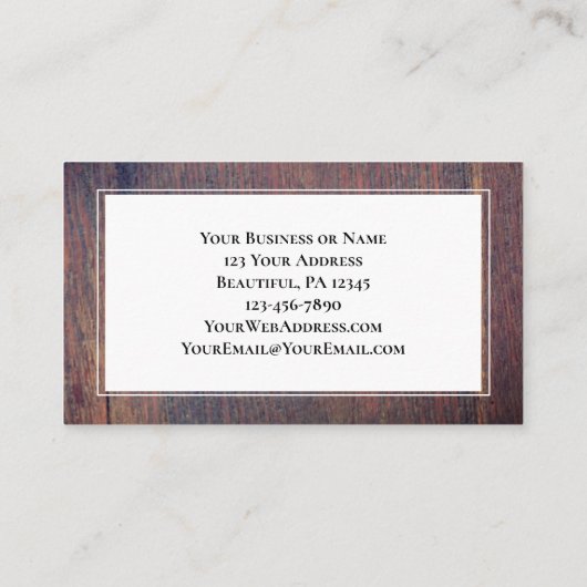 Carte De Visite Matthieu 7:7, Demandez et il sera donné (Dos)