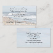 Carte De Visite Matthieu 8:27 Jésus calme la tempête, Bible Verse (Devant / Derrière)