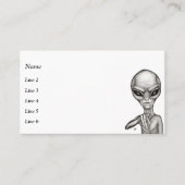 Carte De Visite Mauvais Alien, Tu es le prochain ! (Devant)