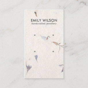 CARTE DE VISITE MAUVE PETAL FABRIQUÉ PAPIER 2 ÉTUDIANT DE RESTAURA