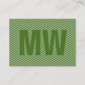 Carte De Visite Maximal Élégant vert (Dos)